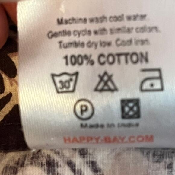 Happy Bay Hawaiian Shirt Men’s XXL Brown White Floral Turtle Spring Party - Picture 7 of 9